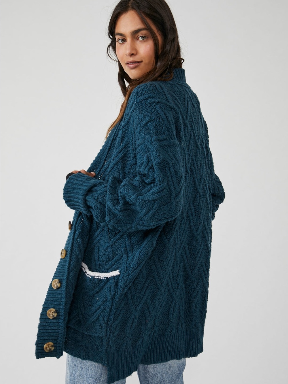 Free People Montana Cable Cardi - Picture 2 of 10